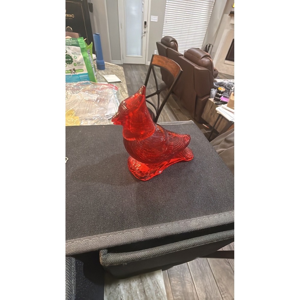 Vintage Red Cardinal Bird Perfume Bottle